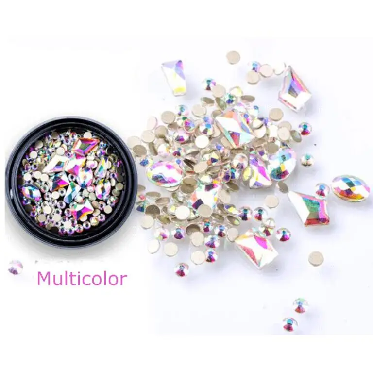 Multicolor Смешанные 3d-стразы для ногтей Стразы ювелирные изделия маленькие бусины разной формы камни для дизайна ногтей украшения в колесах аксессуары - Цвет: Multicolor