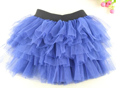 Новое поступление, цветные юбки-пачки для девочек, детская модная танцевальная юбка, Детские вечерние юбки-американки для девочек - Цвет: 10 Navy Blue