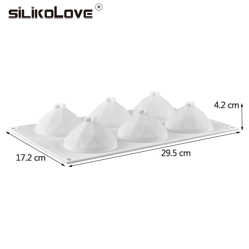 Silicolove 3d силиконовые формы для выпечки торта десерт алмазные мусс и инструменты