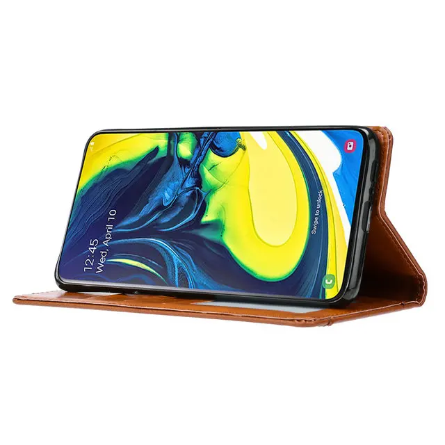 Роскошный кожаный бумажник Etui для Coque samsung A80 Чехол samsung A 80 чехол для телефона флип для samsung Galaxy A80 чехол Galaxy A90 Броня