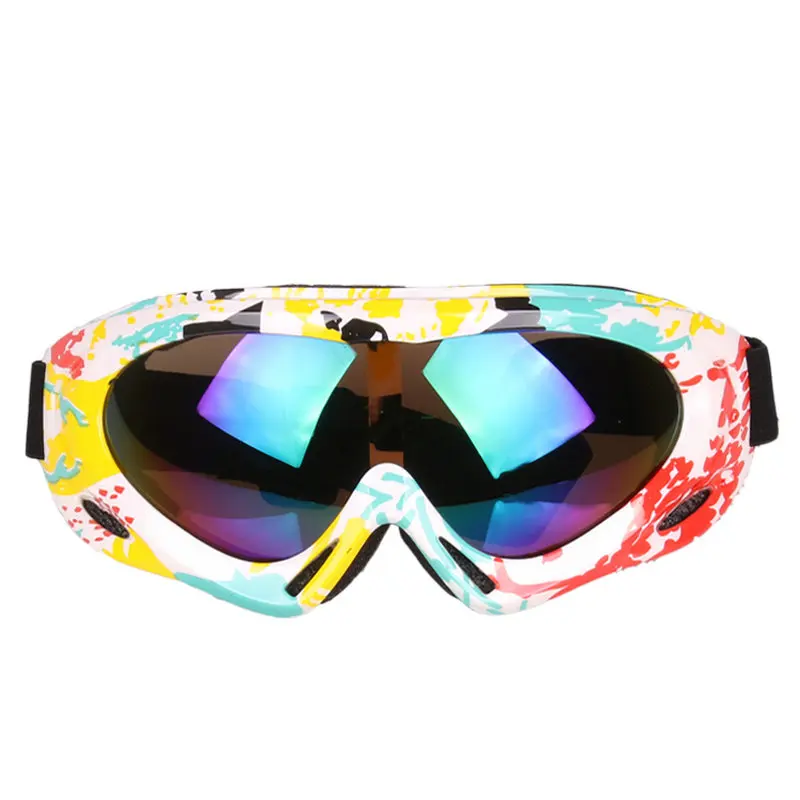 FDBRO очки для катания на лыжах в полоску с рисунком зеркальные езды велосипеде HD