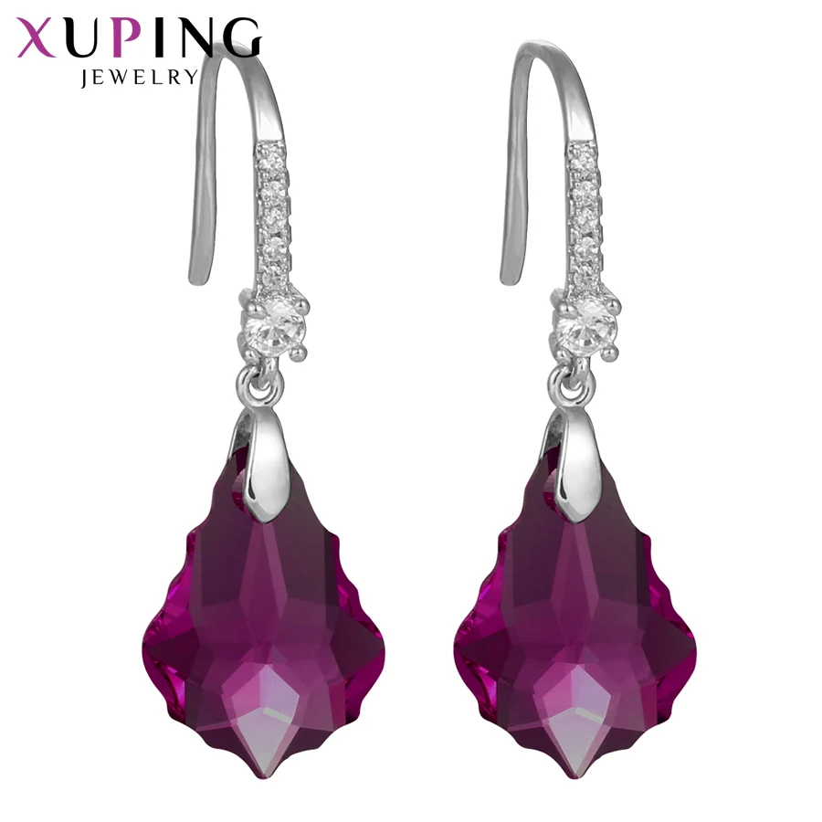 11,11 предложения Xuping, модные серьги, высокое качество, кристаллы от Swarovski, цветное покрытие, очаровательный дизайн для женщин, подарок M23-92538
