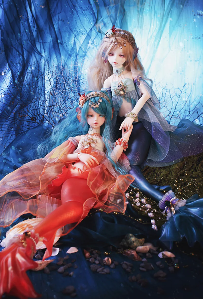 Высокое качество 1/4 BJD Кукла SD мода прекрасный Rico рыба Русалка шарнир реборн Модель Кукла с глазами для маленькой девочки подарок