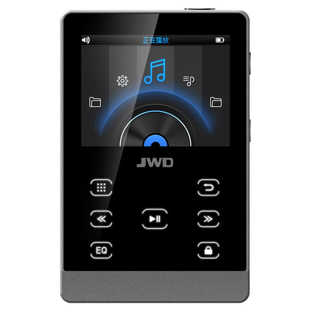 JWD JWM-107 16 Гб Bluetooth MP3 плеер Металл HiFi музыкальный плеер DAC APE FLAC Loseless аудио плеер сенсорная кнопка с TF слот для карты