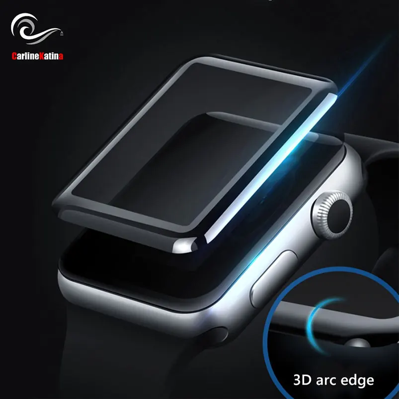 Полноэкранная защитная пленка из закаленного стекла для iWatch Apple Watch Series 4 3 2 1 38 мм 42