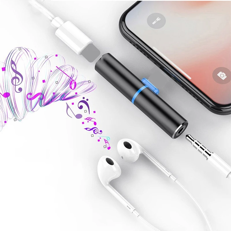 Быстрое зарядное устройство адаптер для Apple до 3 5 мм разъем наушников IPhone X 8 7 Plus XS