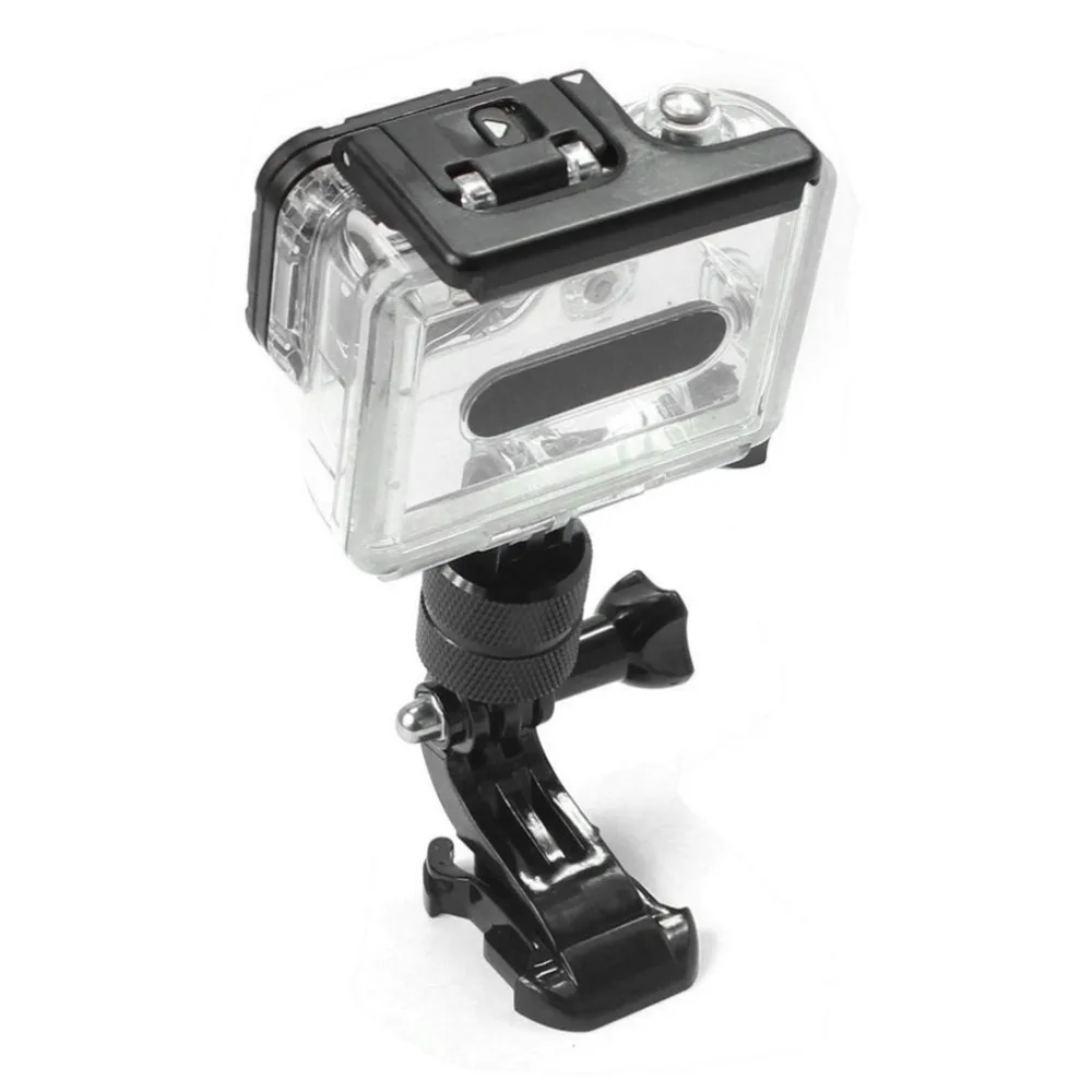 Алюминиевый сплав 360 градусов вращения база штатив держатель для Gopro 1 2 3+ 4 камеры Универсальный Шарнир поворотный рычаг фиксированный адаптер