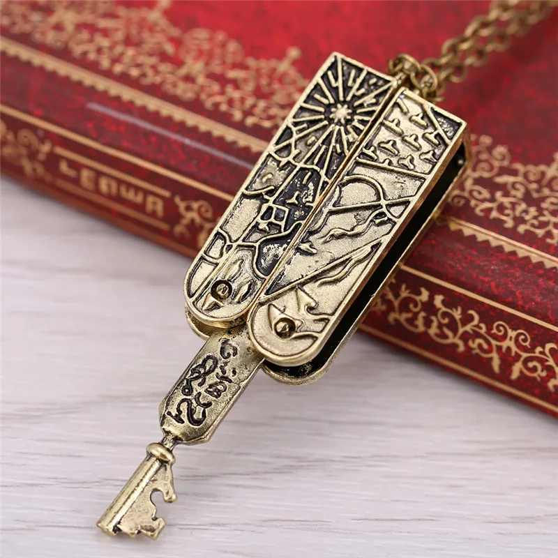 Винтажное ожерелье в стиле Лолиты с подвеской из бронзы для женщин и мужчин