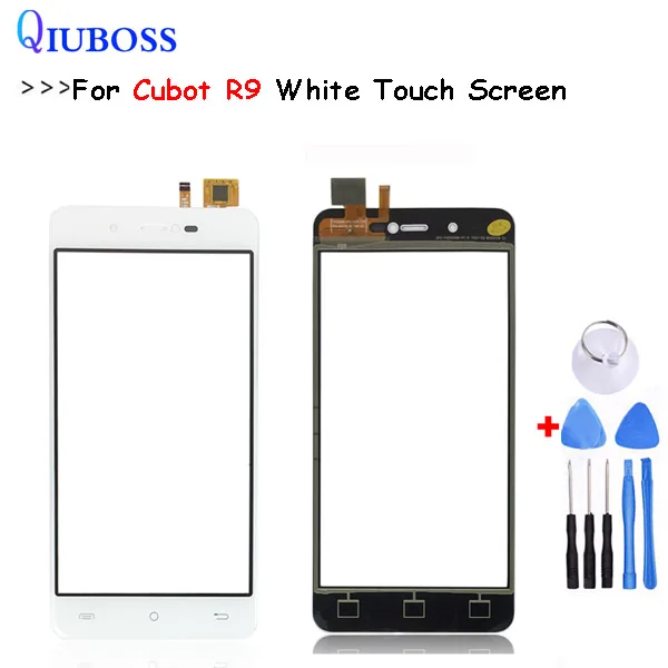 White Touch Для Cubot R9 ЖК-дисплей+ сенсорный экран протестированная дигитайзер стеклянная панель для Cubot r9 дисплей для телефона lcd s R9 Замена - Цвет: White Touch