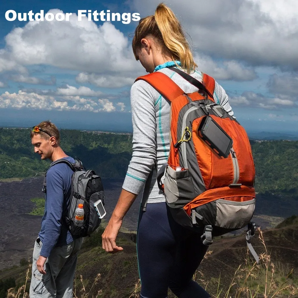 

PowerGreen LED Light Design ROHS Solar Power Bank Charger 10000mAh Solar Battery Backup for Phone Charging