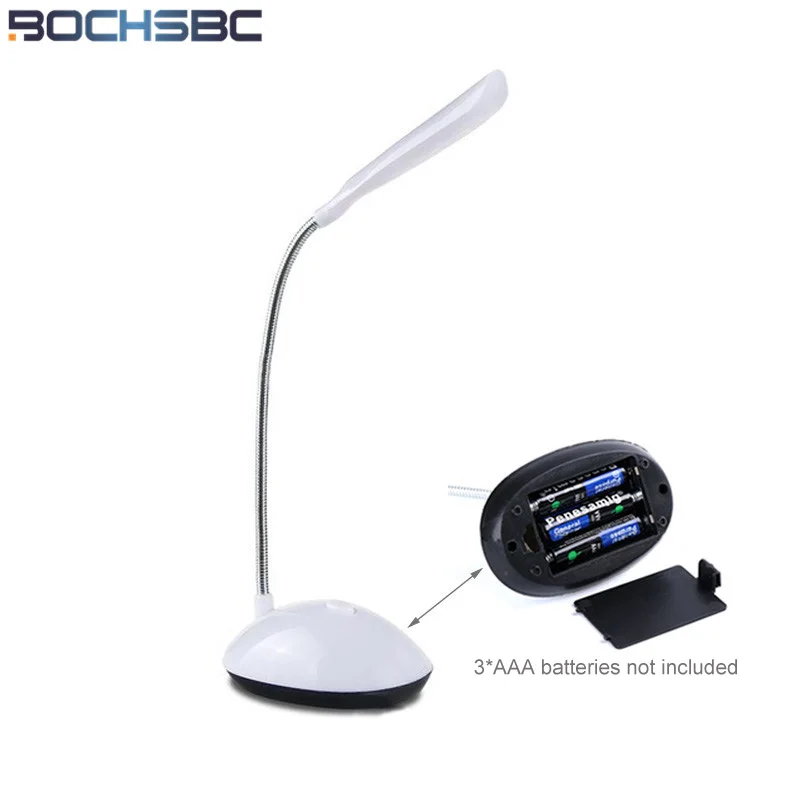 BOCHSBC LED Desk Lights Eye Protection Reading Night Light 360 Degree Rotation Portable Mini Book Study Bedroom Table Lamp | Лампы и