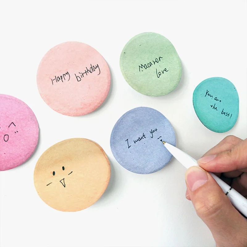 48 шт./партия, винтажный блокнот Macaron memo, Цветная Клейкая наклейка для торта, заметка, дневник, стикеры, офисные аксессуары, школьные принадлежности FM693