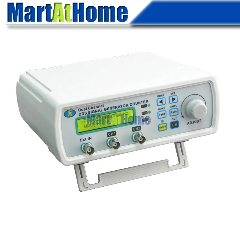 Бесплатная доставка Высокоточный DDS генератор сигналов 12 МГц 2CH LCD произвольная