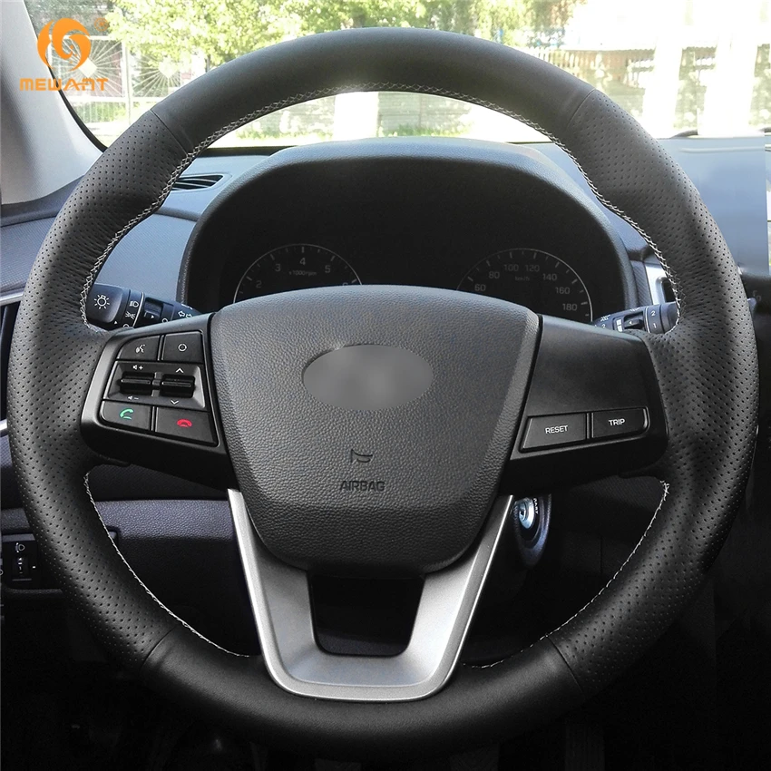 Искусственная кожа MEWANT черный цвет фотоаксессуары для Hyundai ix25 2014 2015 2016 Creta 2017