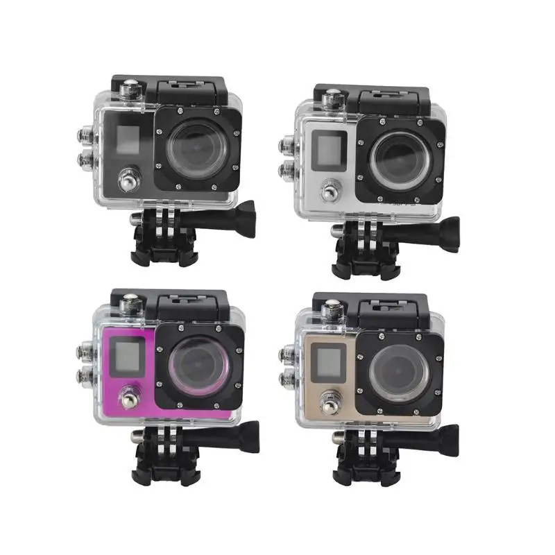 G53DR 4K 1080P wifi Подводная Водонепроницаемая камера 0,66 дюймов+ 20 дюймов двойной экран wifi Высокая Спортивная камера для записи видео на шлем