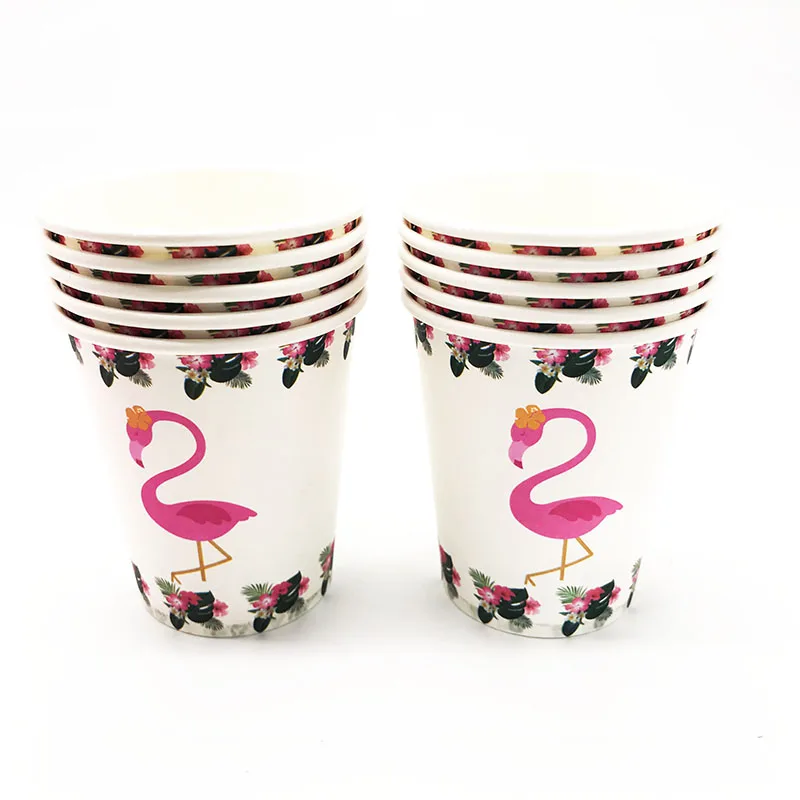 60pcs/pack Flamingo theme disposable plates cups straws Pink | Дом и сад