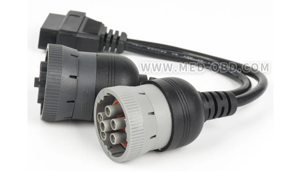 Грузовик Y КАБЕЛЬ OBD2 16pin женский J1708 6pin/J1939 9pin J1962F для J1708/J1939 Y КАБЕЛЬ