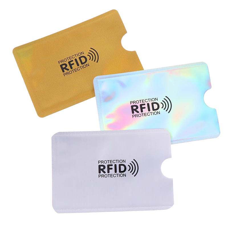 10 шт. с протекторами для банковских карт безопасный рукав RFID Блокировка ID держатель фольга щит ID Держатель карты значки паспорт