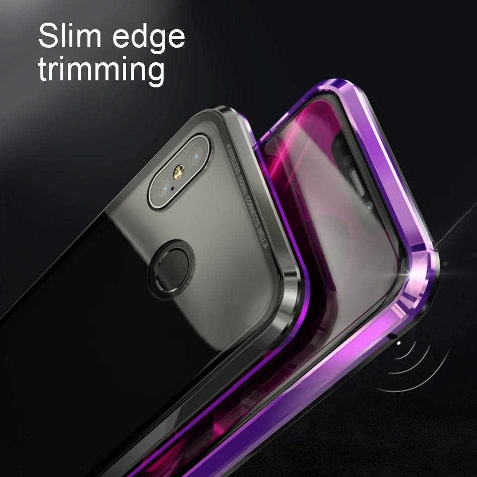 Marjay для Xiaomi Mi 8 Дело Магнитный Адсорбция металлический бампер Coque ультра тонкий