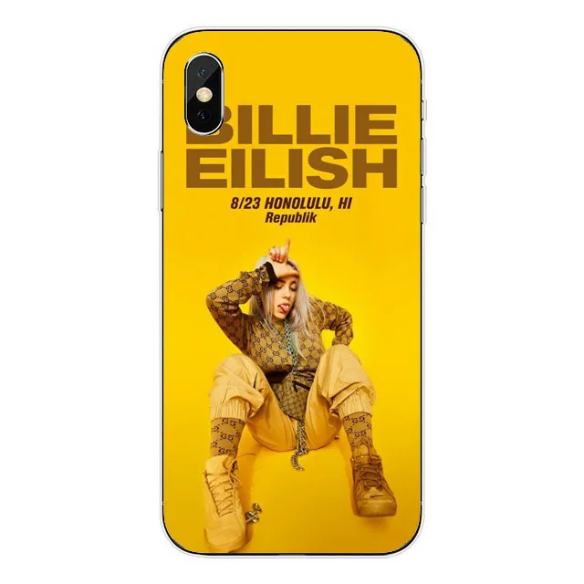 Прекрасный Billie Eilish Khalid Жесткий pc Пластиковый чехол для телефона чехол для iPhone 6 6S 7 8 Plus 5 5S SE X XS MAX XR силиконовый чехол - Цвет: Hard PC Billieeilish