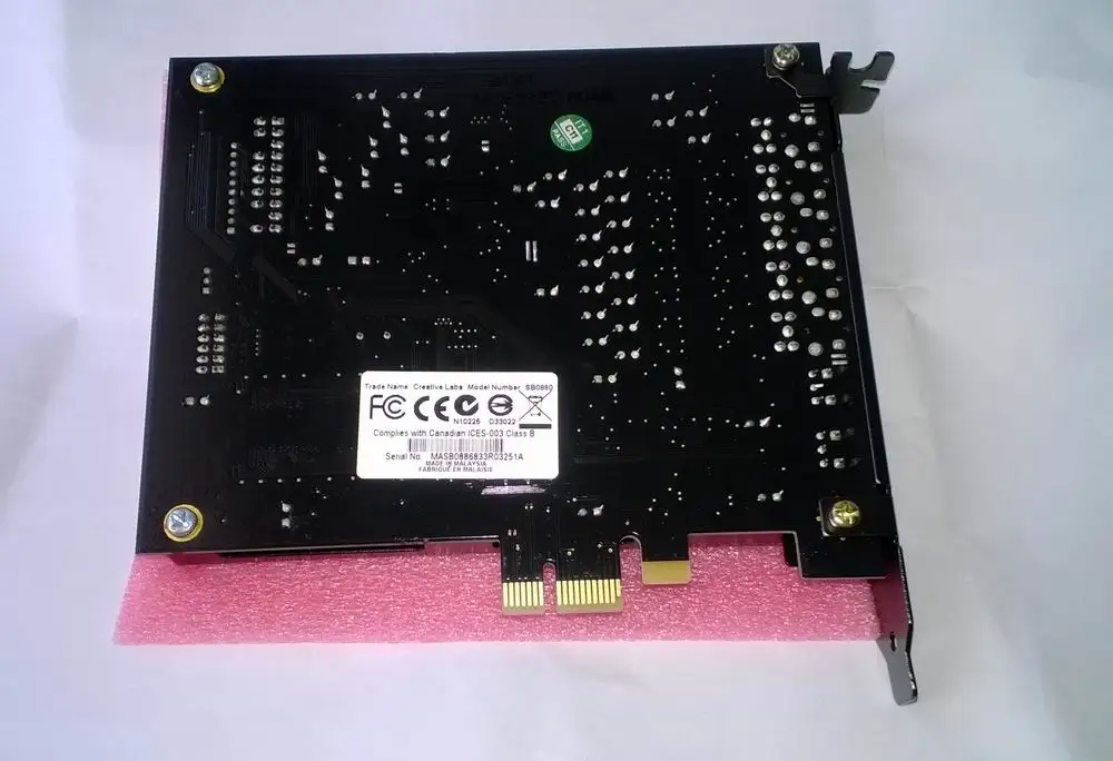 (Б/у) Оригинальная для креативной X Fi титановой Fatal1ty Pro SB0886 PCI E 7 1 Звуковая карта