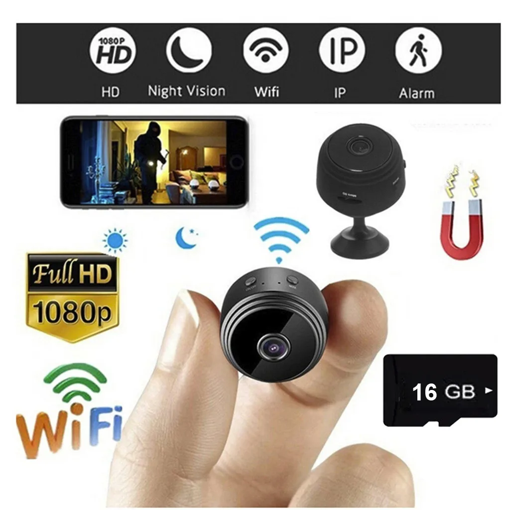 Mayitr 1 шт. Full HD 1080P Мини Беспроводная Wi Fi IP камера ночного видения мини видеокамеры