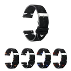 Замшевый кожаный ремешок для часов ручной работы строченный ремешок серебристый ремешок с классической пряжкой оригинальный кожаный ремешок для часов 18 мм 20 мм 22 мм KZSD03