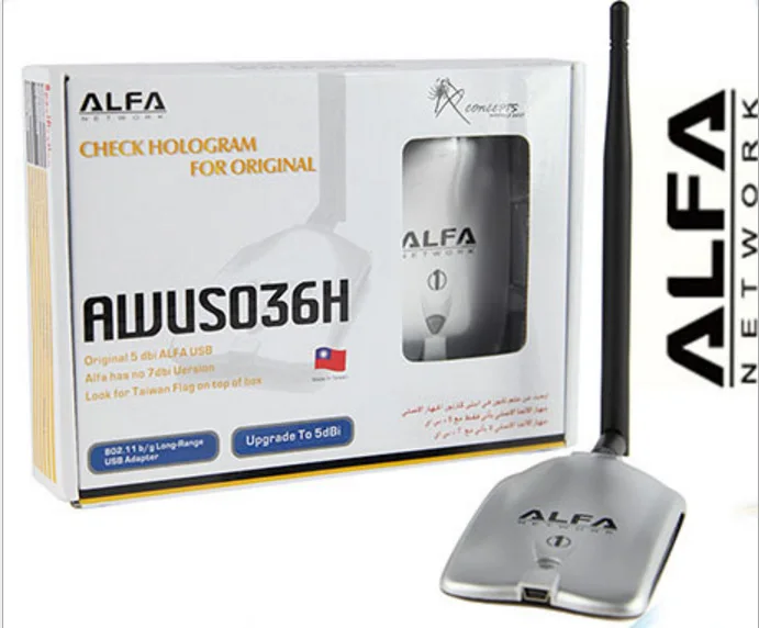Новое обновление ALFA AWUS036NH сетевой Ralink 3070 2000MW беспроводной WiFi USB адаптер с 5dbi anenna 1