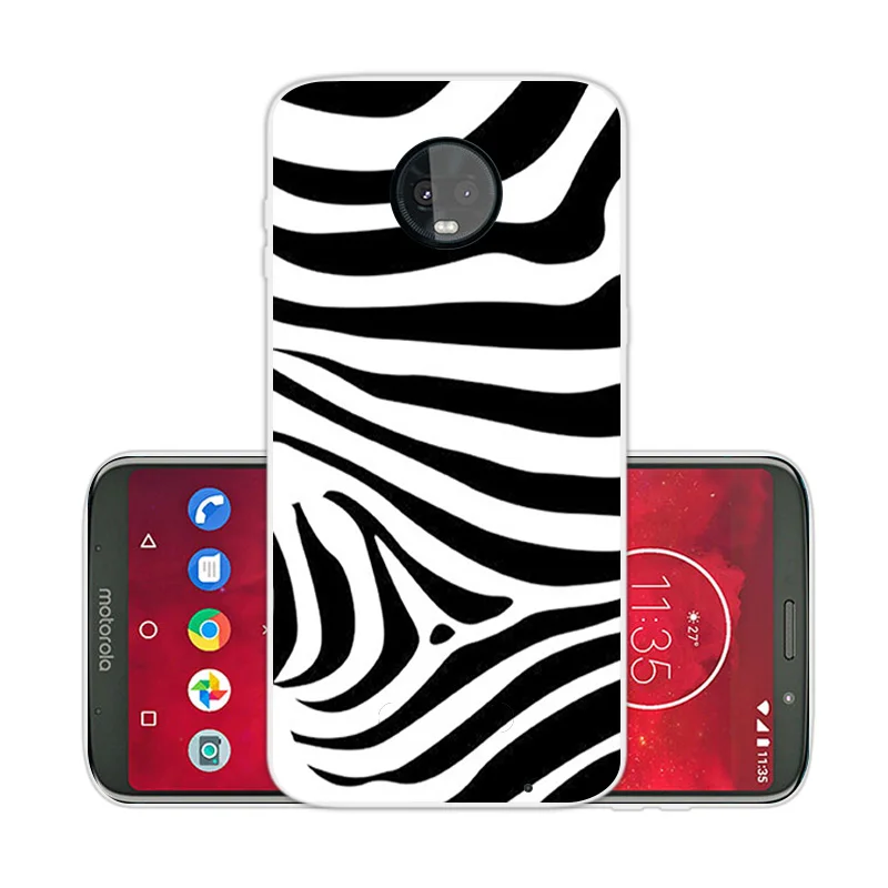 Silicon Cover for Motorola Moto Z3 Play 2018 Soft TPU Clear Scenic Eagle Phone Cases 6.01&quot Protector Shell |