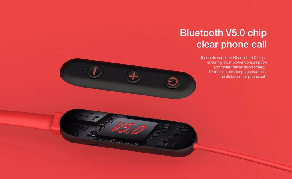 Спортивные наушники вкладыши для iphone 12 Pro Max NILLKIN Bluetooth 5 0 с шейным ободом