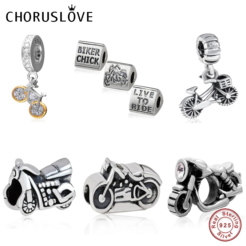 Choruslove подвеска &quotмотоцикл&quot велосипед висячие бусы для велосипеда Pandora Charms