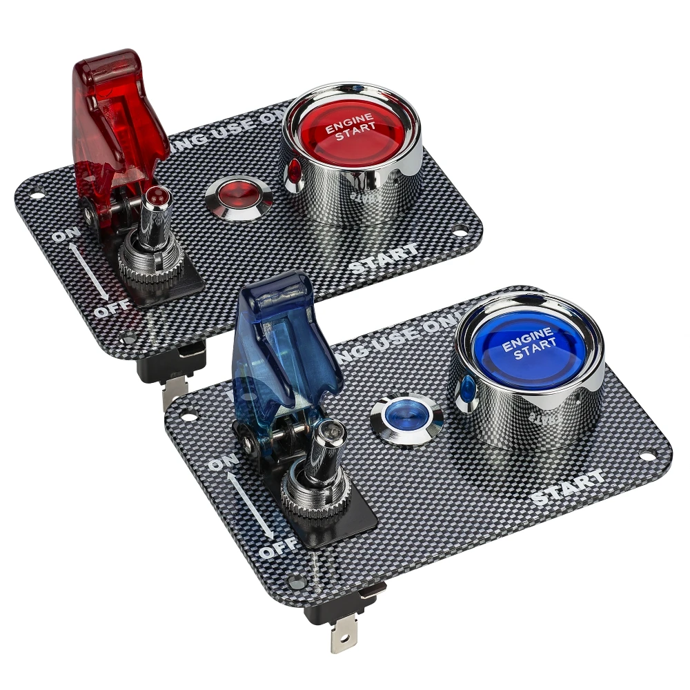DC12V 20A 50A универсальный переключатель панель для зажигания гоночного автомобиля+ тумблер быстрого выключения кнопка запуска с индикатором светильник