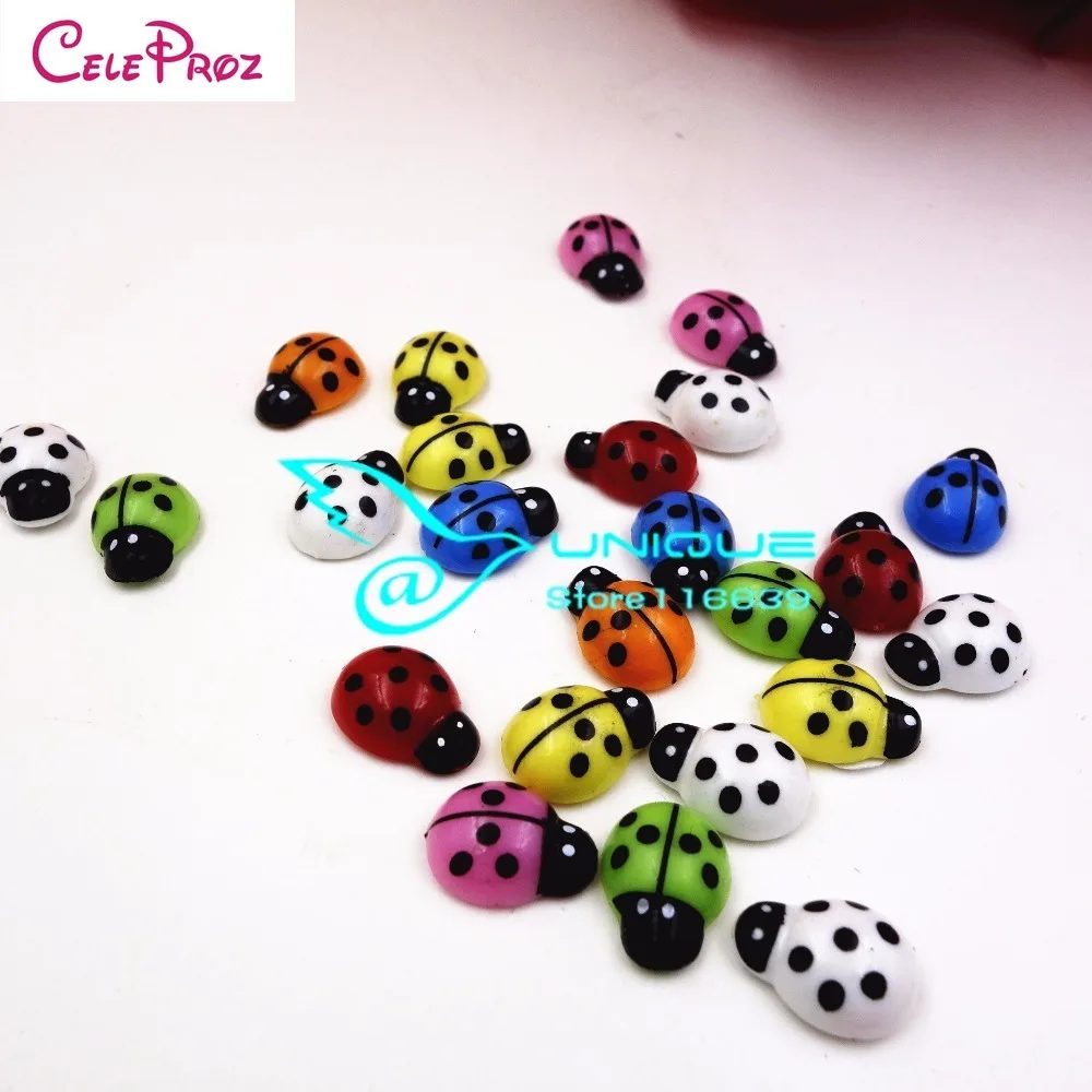 Самоклеящиеся наклейки в виде божьей коровки разных размеров 100 шт.|craft halloween