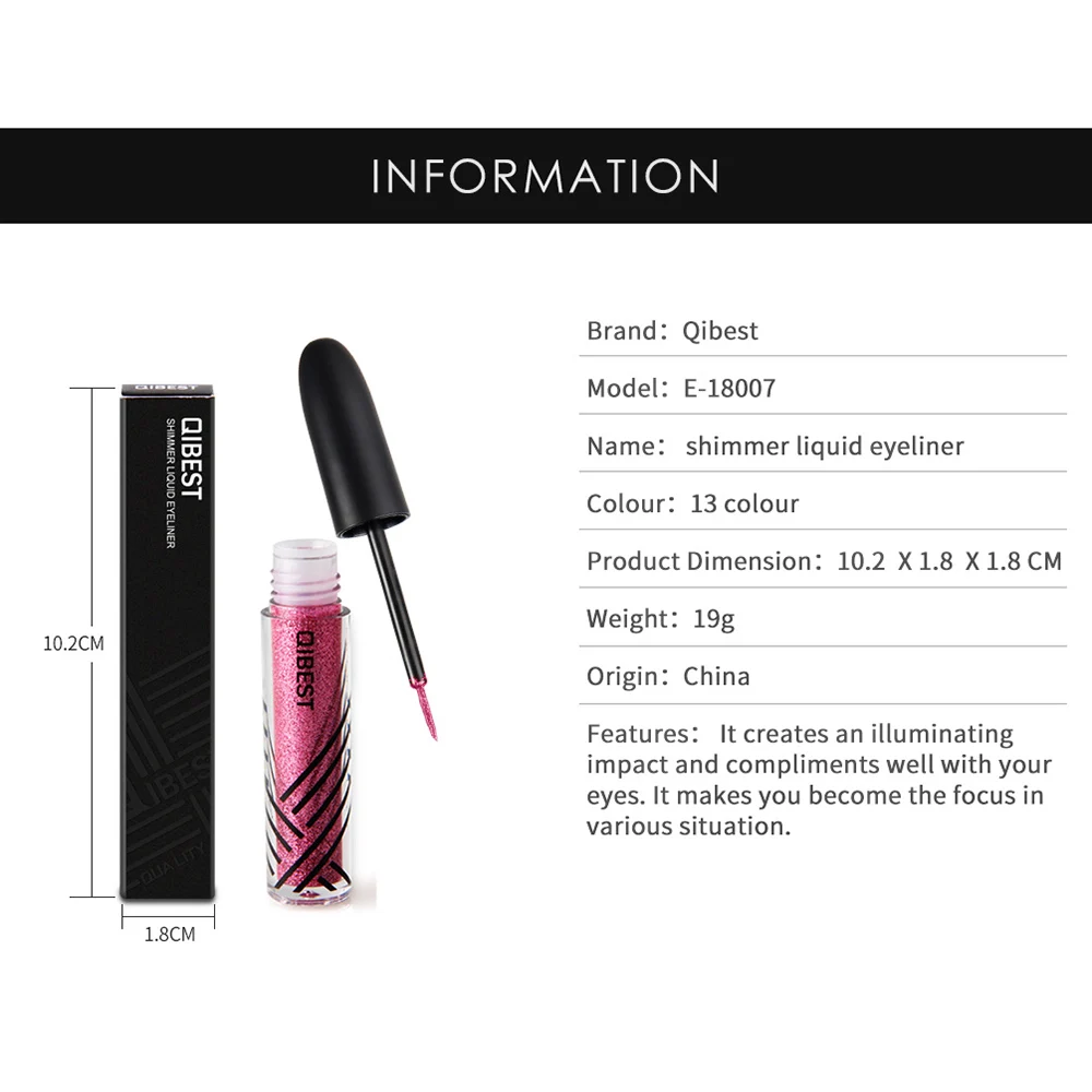 Бренд Жидкий блеск подводка для глаз Professional Gel Eyeliner Набор для водостойкого макияжа красочные подводка для глаз Карандаш косметический макияж инструменты