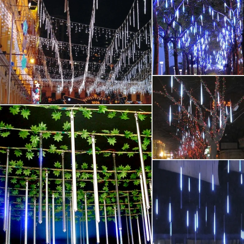 Светодиодный Метеоритный светильник украшение трубки для свадьбы вечеринки