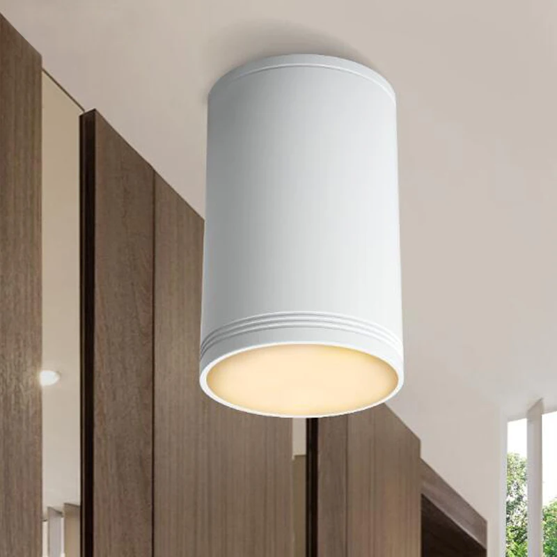 Модный алюминиевый светодиодный Белый Черный наружный прикроватный светильник