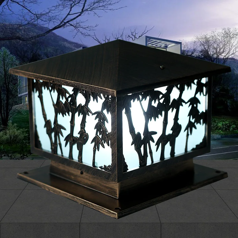 Колонна фары крыльцо свет фонари Жилая вилла двора настенный светильник садовый