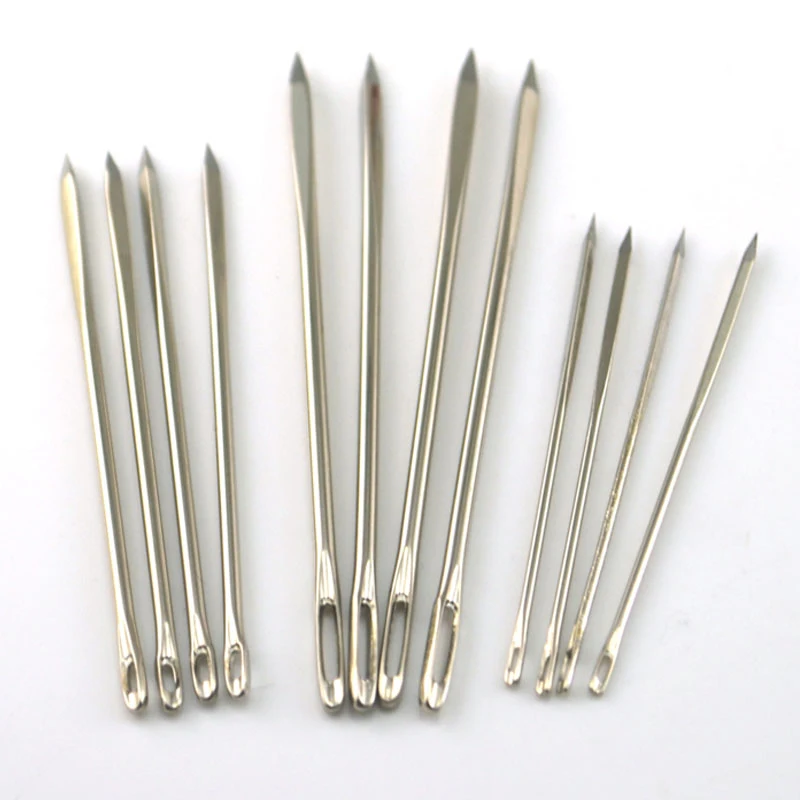 

12pcs 3Sizes Hand Sewing Needle Leather Canvas Fur Needle Tools Triangular Sewing Pin Hand Craft Knitting Tools Sewing Accessory