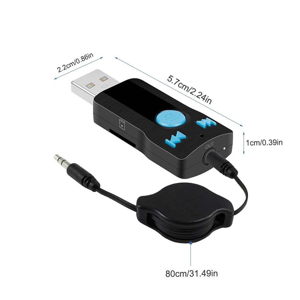 DDHAO автомобиля Bluetooth громкой связи USB MP3 Музыка Аудио приемник Поддержка SD карты