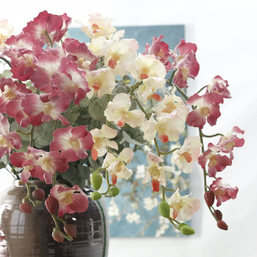 Настоящее прикосновение Орхидея искусственный цветок для дома Свадебные