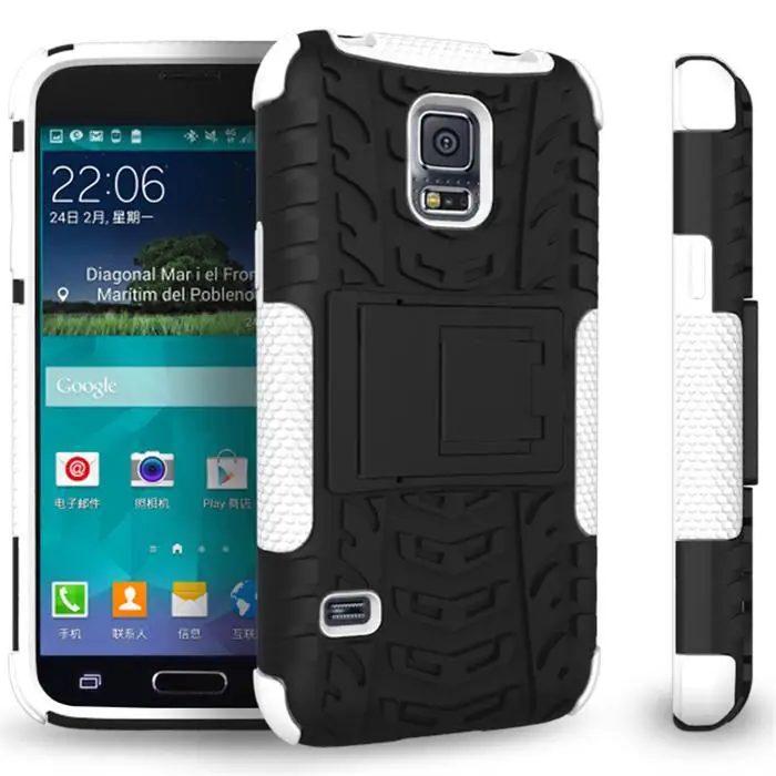 Cybernator Armor Case Shock Proof Heavy Duty Cases For Samsung Galaxy S5 Mini With Stand 8 Colors In Stock |