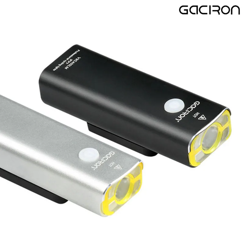 Велосипедный фонарь GaCIROn V9C перезаряжаемый водонепроницаемый для езды на