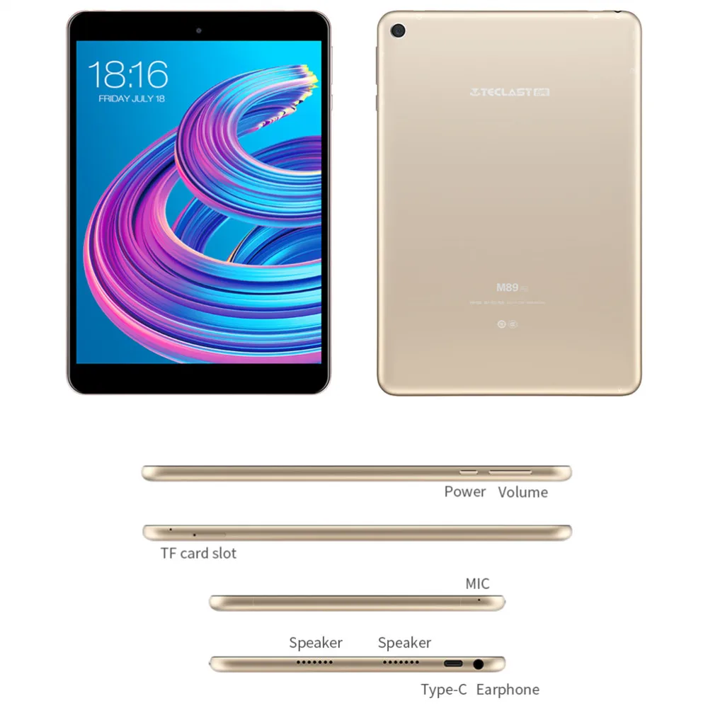 Teclast M89 Pro 7 9 дюймовый планшетный ПК MTK Helio X27 Deca Core 2048*1536 3 ГБ ОЗУ 32 2 4 ГГц/5 0 ггц WiFi