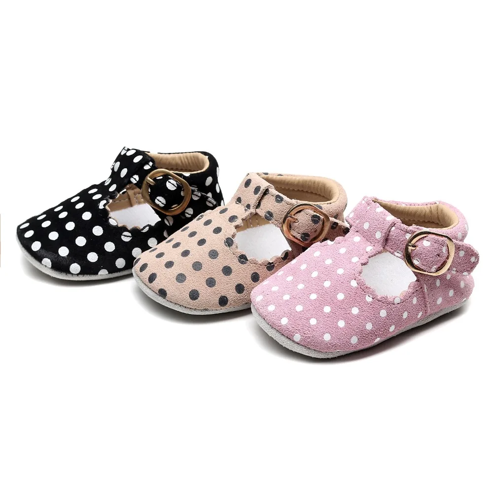 Baby Shoes Leopard Genuine Leather T-bar Mary jane Infants Toddler baby Princess Ballet Shoes Newborn Crib shoes soft sole