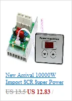 AC 220V 2000W SCR регулятор напряжения затемнения Диммер контроллер скорости двигателя термостата
