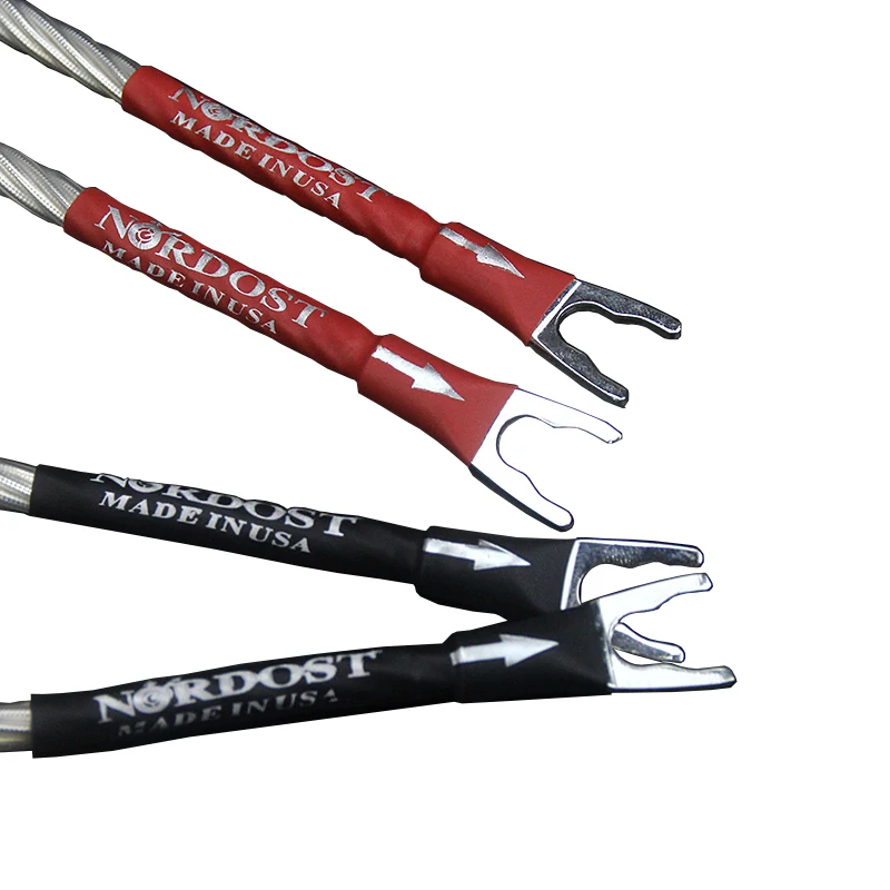 Nordost Odin Silver Plated Jumper Cables y spade to spade plug Bridge Jumper Audio cable