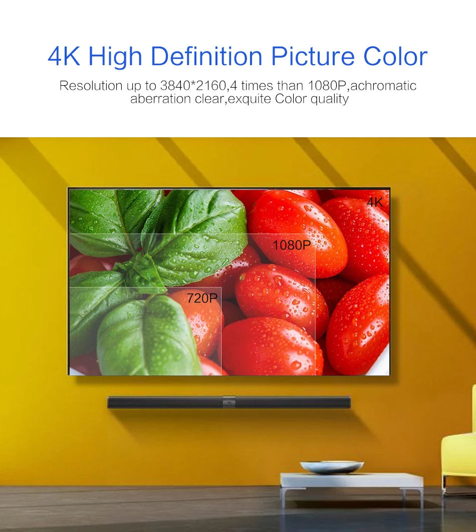 USB C к HDMI 4K кабель type C к HDMI USB-C Thunderbolt 3 для MacBook, ChromeBook, samsung S10/S9/S8+ huawei Mate20/10 Pro P20