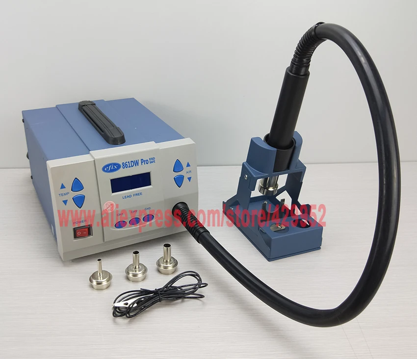 Efix 861DW Pro наладочная SMD паяльная станция горячего воздуха AC 110 В 220 1000 Вт Тепловая