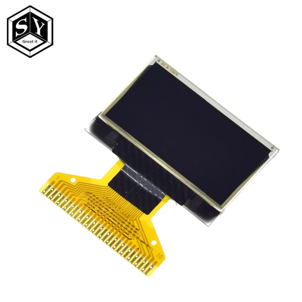 0,96 дюймов IIC Серийный белый OLED дисплей модуль 128X64 IEC SSD1306 12864 плата с ЖК-экраном GND VCC SCL SDA 0,9" для Arduino черный