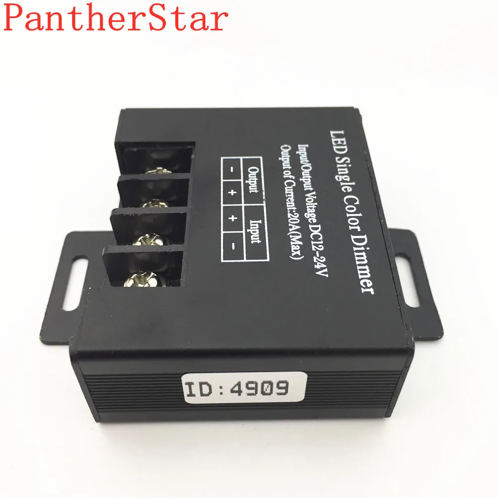 DC12-24V 20A одноканальный светодиодный диммер с 3 клавишами Беспроводной RF пульт